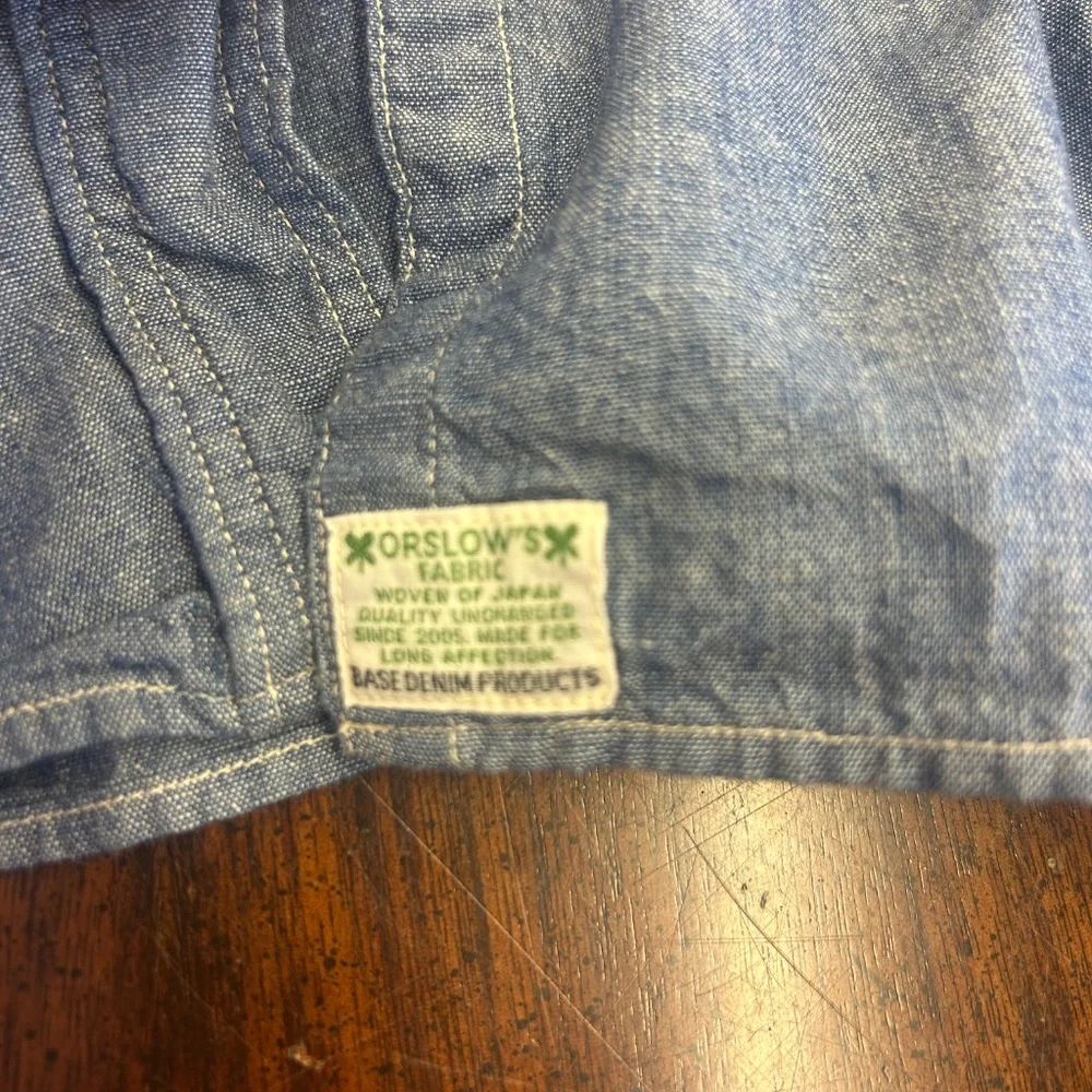 Orslow chambray shirt tunic size 1 - Picture 6 of 7